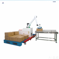 Paletizador Automático para Alimentos y Bebidas con Protección IP54, Altura de 1600 mm, Control Inteligente, Diseño Modular y Pinza de Vacío