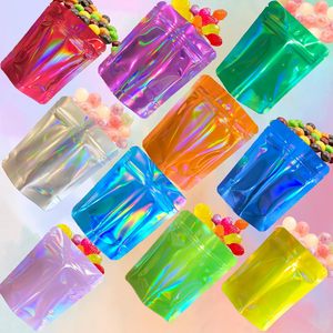 Biểu tượng tùy chỉnh túi nhựa đầy màu sắc in Ziplock đứng lên túi tái sử dụng trẻ em mùi bằng chứng 3.5g Mylar Túi - Product Image 4