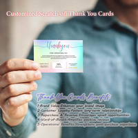Tickets à gratter promotionnels avec impression de logo personnalisé et prix Carte à gratter personnalisée