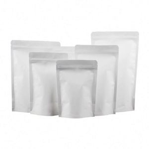 ถุงสีขาว 1 ปอนด์ ถุงกาแฟคราฟท์แบบมีซิปล็อค ขนาด 13x21 ซม. แพ็คโปรโมชั่น - Product Image 3