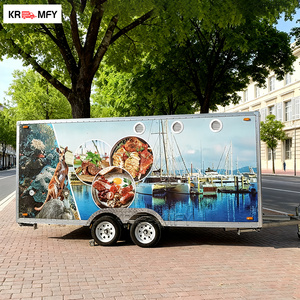 Towable Food Trailer with Fiberglass & Aluminum Construction for Coffee Ice Cream Bubble Tea - Product Image 4