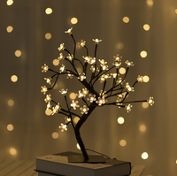 Dekorative Farb tabelle Batterie solar betriebene Tabelle Weihnachten führte Kirschblüten baum Licht