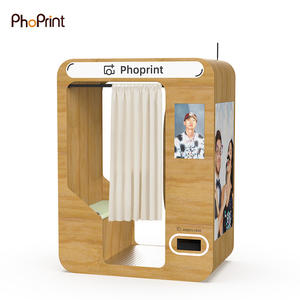 Machine Photobooth en Bois Réglable en Hauteur, avec Paiement Sans Espèces et à la Tirage, pour Centres Commerciaux - Product Image 3
