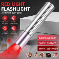 Linterna Industrial de Aluminio IP20 de Alta Luminosidad con Tres Fuentes de Luz: Infrarroja y Luz Roja, 3.7V, Portátil, de Alta Potencia