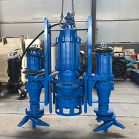 Pompe centrifuge submersible automatique à moteur pour eau, ciment, sable, eaux usées et boues, avec agitateur