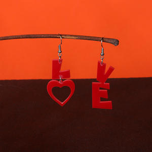 Pendientes de Botón Ecológicos de Estilo Europeo Americano, Diseño de Corazón Romántico y Moderno, Chapados en Plata, Regalo - Product Image 5