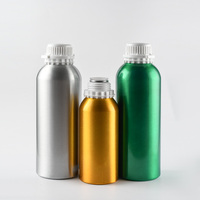 50ml 100ml 200ml 250ml 500ml 1000ml 1250ml Couvercle à vis antivol mat Bouteilles en aluminium d'embouteillage séparées pour huiles essentielles