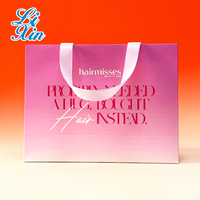Sac en papier de luxe fait main de la meilleure qualité, promotion de marque, imprimé à l'écran avec un ruban accessoire pour l'emballage des lunettes