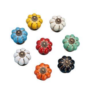 Topcent poignée de <span class=keywords><strong>porte</strong></span> de luxe <span class=keywords><strong>bouton</strong></span> poussoir armoire tirer poignée corde porcelaine meubles profil organique ancienne poignée de poussée décalée - Product Image 1