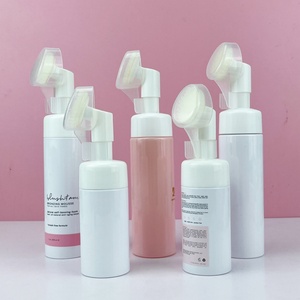 100ml Black <b>Bottle</b> <b>Empty</b> Skincare Facial Cleanser Mousse <b>Bottles</b> Packaging Cosmetic <b>Plastic</b> Foam Soap Dispenser Foam Pump <b>Bottle</b> - Product Image 4