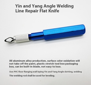 Spatule à rainurer en forme de V en aluminium de qualité industrielle personnalisable OEM, tige de soudage pour revêtement de sol en PVC, couteau de nivellement XINDINGFENG - Product Image 2