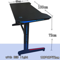 Table pc de jeu, ordinateur de course, noir et rouge, vente en gros