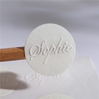 Etiquetas de Embalaje con Logotipo en Relieve 3D, Papel con Textura Especial, Impresión de Logotipo Personalizada para Botellas de Perfume