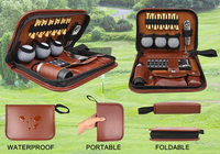 Kit d'accessoires de golf en gros Cadeau de balles de golf souvenirs Tees Set avec mini sac en cuir