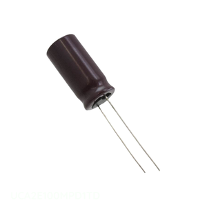 ตัวเก็บประจุผ่านรู10 uF UCA2E100MPD1TD 10 uF 20% 250V เรเดียล th ผู้จัดจำหน่ายที่ได้รับอนุญาต - Product Image 1
