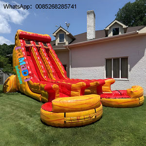 Glissière d'eau de château sautant de qualité commerciale de PVC Toboggan aquatique extérieur de partie pour la piscine - Product Image 2