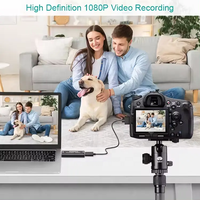 4K HDTV Video Capture Card Game Audio Adapter for HD-MI to USB 2.0 Cam Link Card for Computer 4K/1080p Record Device MP4