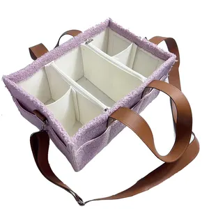 Custom Baby Shower Basket Baby Mummy Bag Organizer Teddy Caddie Baby Diaper Caddy Bag Diaper Holder Organizer