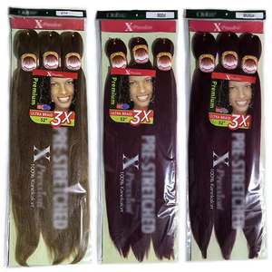 Offre Spéciale YUMO 3x Extensions Synthétiques Africaines à Double Trame Yaki <span class=keywords><strong>pour</strong></span> Tressage Facile, Modélisation à l'Eau Chaude - Product Image 6