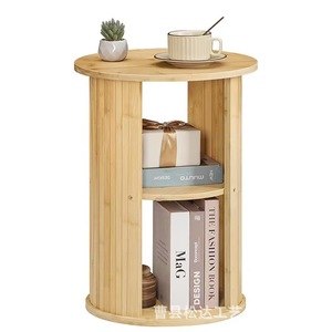 Cross-border rotating bookshelf floor shelf <b>storage</b> <b>unit</b> solid wood children's living room home <b>corner</b> narrow cabinet - Product Image 5