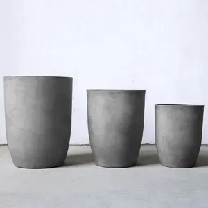 Home & Garden Light concrete fiberglass flower pots cement planter pot