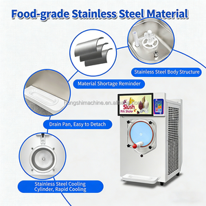 เครื่องทำมิลค์เชค โยเกิร์ตแช่แข็งอัตโนมัติ 1/2/3 ถัง เครื่องทำน้ำแข็งปั่นเชิงพาณิชย์ พร้อมหน้าจอ LED สำหรับร้านชานม - Product Image 5
