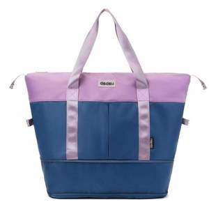 Bolsa de Viaje Expandible Impermeable de Gran Capacidad con Doble Color, de Poliéster, para Estudiantes, para Viajes Cortos, para Yoga - Product Image 5