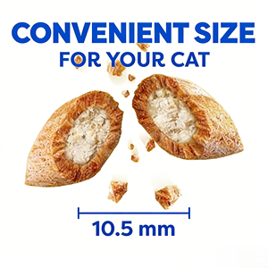 ขนมแมวรสไก่แสนอร่อย เนื้อนุ่มและกรุบกรอบ มีไส้ใน ไม่มีสารปรุงแต่ง รสชาติธรรมชาติ 100% ครบถ้วนสมดุลสำหรับแมวโต 85 กรัม - Product Image 2