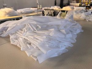 Conducto <span class=keywords><strong>textil</strong></span> medio redondo personalizado <span class=keywords><strong>para</strong></span> <span class=keywords><strong>aire</strong></span> <span class=keywords><strong>acondicionado</strong></span> con ventilación - Product Image 5