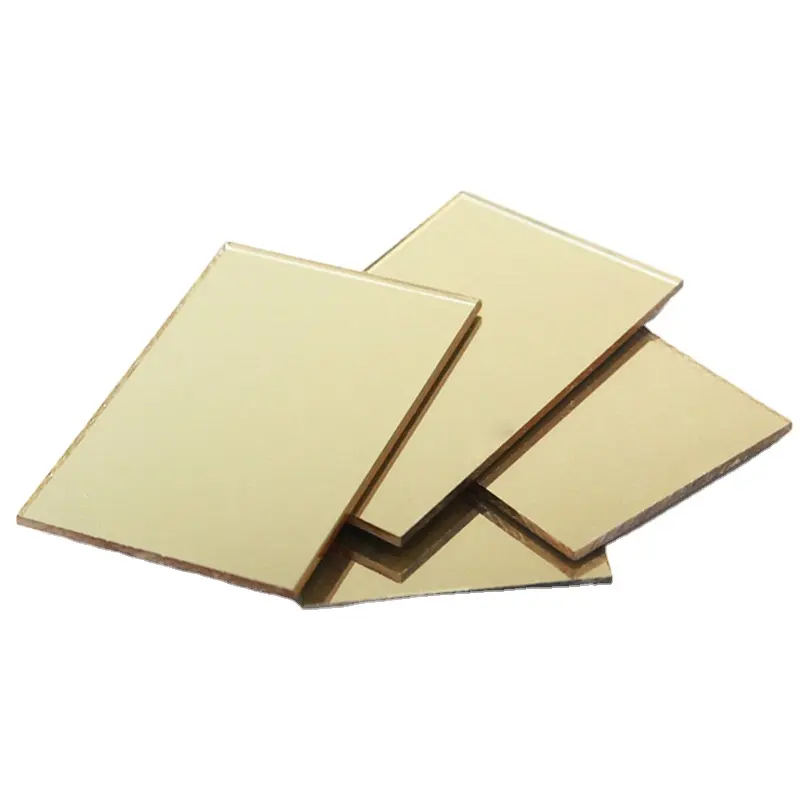 Custom Color Pmma acrylic sheet plastic gold mirror for decorative 3mm 2mm 5mmm acrylic sheet