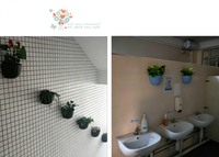Nouvelle jardinière murale en résine demi-cercle, pot mural pour balcon pour Pothos et Chlorophytum
