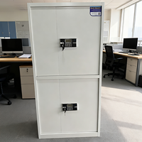 Armoire de rangement en acier pliable à 2 portes Bo Jiao moderne pour bureau et supermarché, armoire de classement en métal