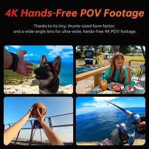 Caméra d'action de poche C200Pro, mini caméra de casque, caméra Vlog idéale pour la plongée sous-marine, la moto, la voiture et les animaux de compagnie (POV) - Product Image 2