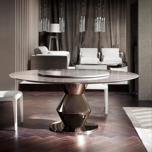 Negozio rustico <span class=keywords><strong>marrone</strong></span> <span class=keywords><strong>allungabile</strong></span> soggiorno pieghevole legno rovere rettangolo <span class=keywords><strong>tavolo</strong></span> da pranzo centro metallo legno tavoli in legno - Product Image 1