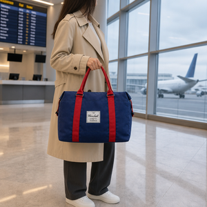 Grande Borsa <span class=keywords><strong>da</strong></span> <span class=keywords><strong>Viaggio</strong></span> Impermeabile in Poliestere con Chiusura <span class=keywords><strong>a</strong></span> Cerniera, <span class=keywords><strong>Bagaglio</strong></span> <span class=keywords><strong>a</strong></span> <span class=keywords><strong>Mano</strong></span> alla Moda per Palestra, Spiaggia, Piscina e Sport - Product Image 1