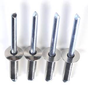 <span class=keywords><strong>Rivet</strong></span> aveugle à extrémité ouverte à tête ronde solide en acier semi-inoxydable à comptoir plat coulé Rivets <span class=keywords><strong>Pop</strong></span> à motif tubulaire - Product Image 2