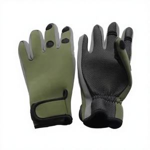 Guantes de Pesca de Neopreno sin Dedos, Unisex, para Deportes al Aire Libre de Invierno, Resistentes al Viento, Cálidos, Antideslizantes, con Cierre de Cremallera, para Todas las Estaciones - Product Image 2