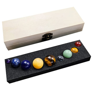 Cristales Curativos del Sistema Solar de los Nueve Planetas, Piedras de Chakra, Bolas de Piedras Preciosas, Adornos de Feng Shui, Decoración para Sala de Estar, Escritorio y Hogar - Product Image 2