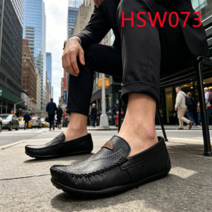 LXG, chaussures mocassins en cuir souple imprimé <span class=keywords><strong>Barton</strong></span> haut de gamme, vert olive, semelle plate en caoutchouc, chaussures plates pour tous les jours, chaussures à pois HSW070 - Product Image 3