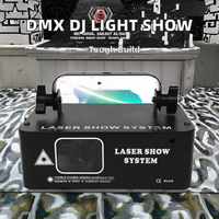 Projecteur de lampe laser à une tête avec animation DMX Lumières de faisceau de fête en couleur activées par le son pour la piste de danse de boîte de nuit