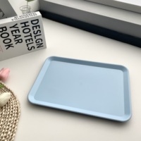 Service de table personnalisé, assiettes en plastique réutilisables rectangulaires