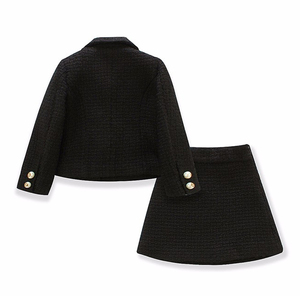 Personalizzato nuovo disegno di modo formale <span class=keywords><strong>abbigliamento</strong></span> per bambini boutique che coprono gli insiemi a due pezzi cappotto di <span class=keywords><strong>inverno</strong></span> e pannello esterno del bambino delle ragazze che coprono gli insiemi - Product Image 2