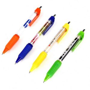 Plastic Flag Advertising Pull Out Banner Ballpoint <b>Pen</b> With Custom Cmyk Full Color Print - Product Image 1
