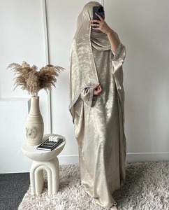 Abito musulmano da donna J-81 elegante Abaya dalla moda modesta squisitamente lussuosa - Product Image 5