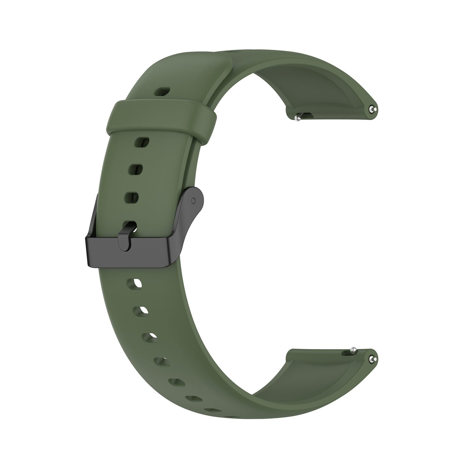Boucle noire-vert armée