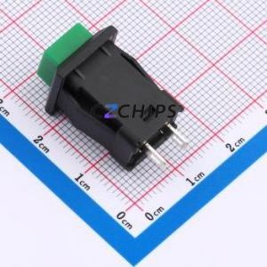 YTS9-PBS1-2GL Push Button Switch DIP Switch ( Key/Cap Color: Green ) - Product Image 2