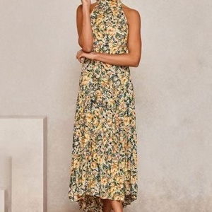 Vestido con Cordones y Estampado de Puntos para Mujer, Modelo WW150 - Product Image 2