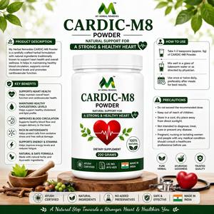 ผงสมุนไพร MY HERBAL CARDIC-M8 สูตรสารสกัดจากพืชพรีเมียม บำรุงหัวใจและหลอดเลือด สูตรเสริมสร้างสุขภาพหัวใจและหลอดเลือดทุกวัน เพิ่มพลังชีวิต - Product Image 2