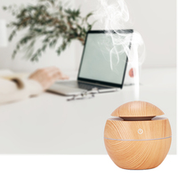 Huile essentielle de grain de bois silencieux pour usage domestique, avec 7 couleurs de led, humidificateur à brume fraîche ultrasonique, diffuseur d'arôme, ml