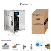 Générateur de vapeur électrique mural JOWIN 18KW, 25kg/h, chaudière à vapeur en acier inoxydable 304 pour ligne de transformation des fruits de mer, crevettes, crabes